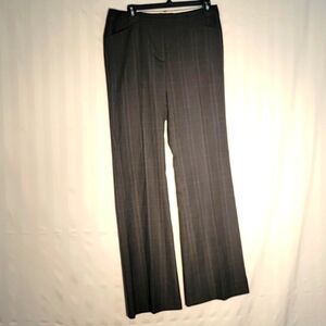 Body By Victoria Womens Black & Gray Flat Front Slacks, Size: 8